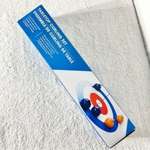 Tabletop Curling Set Table Top Curling Game Travel Game